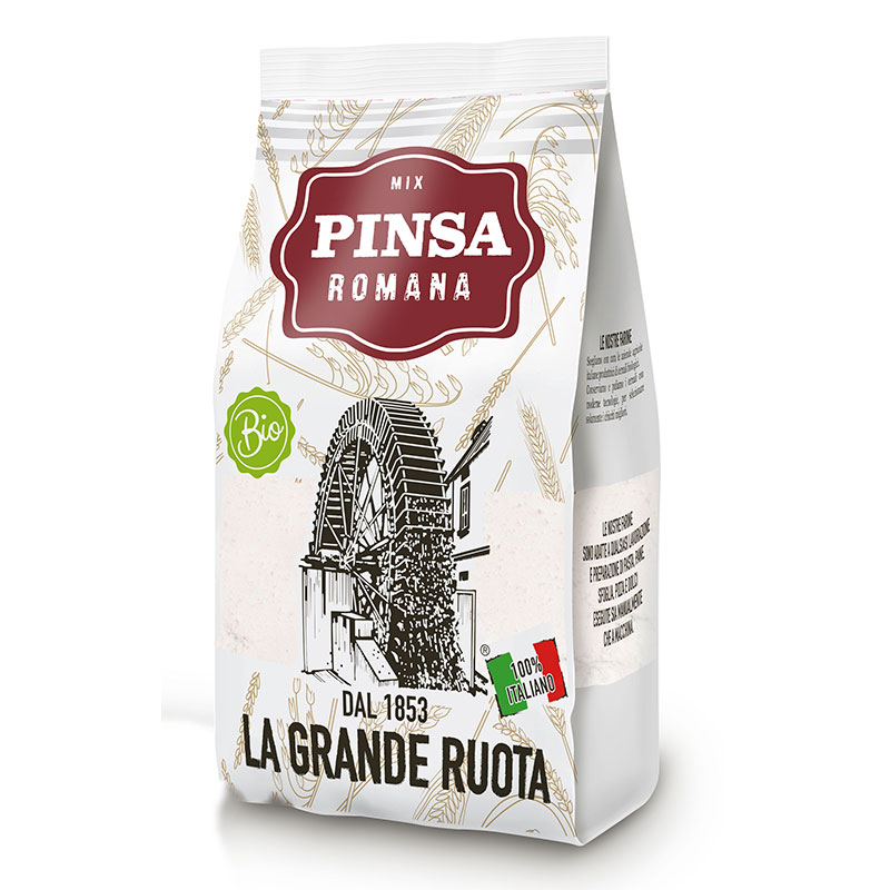 Mix Pinsa Romana Bio - La Grande Ruota Corn, Maize, Rye, Spelled Flours